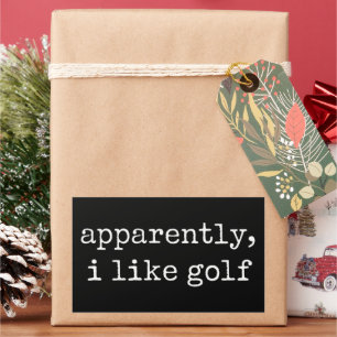 Blijkbaar, Ik Hou Van Golf Liefhebber Golfsport Go Rechthoekige Sticker