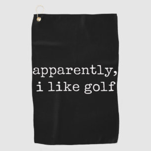 Blijkbaar, Ik Hou Van Golf Liefhebber Golfsporter  Golfhanddoek