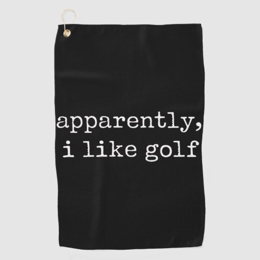 Blijkbaar, Ik Hou Van Golf Liefhebber Golfsporter Golfhanddoek (Voorkant)