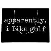 Blijkbaar, Ik Hou Van Golf Liefhebber Golfsporter  Groot Cadeauzakje (Voorkant)