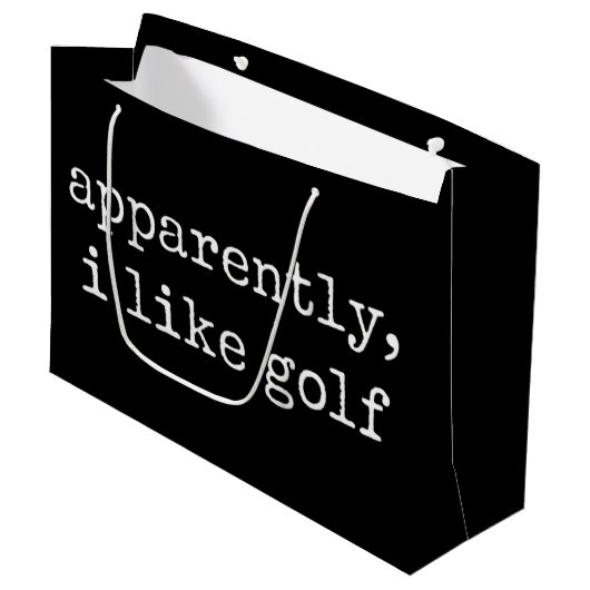 Blijkbaar, Ik Hou Van Golf Liefhebber Golfsporter  Groot Cadeauzakje (Voorkant Gekanteld)