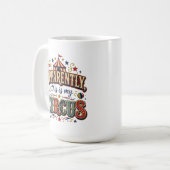 Blijkbaar Is Dit Mijn Circus Retro Circus Mok (Voorkant links)