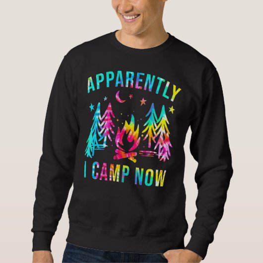 Blijkbaar kamp ik nu kampvuur camping Summer Vaca Trui (Voorkant)