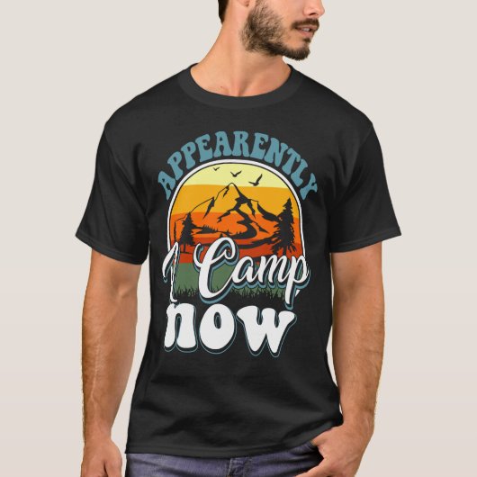 blijkbaar kamp ik nu t-shirt (Voorkant)