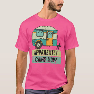 Blijkbaar kampeer ik nu eerst camper retro-s t-shirt