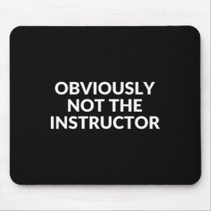 Blijkbaar Niet De Instructeur Funny Yoga Gym Fitne Muismat