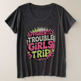 Blijkbaar Problemen Meisjesreis Grote Maat T-shirt