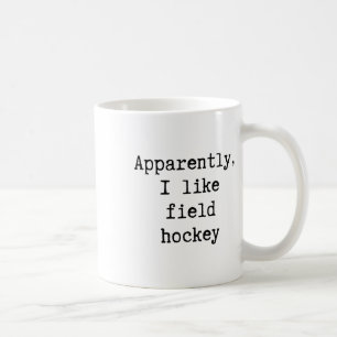 Blijkbaar vind ik hockey leuk Grappige moeder vade Koffiemok