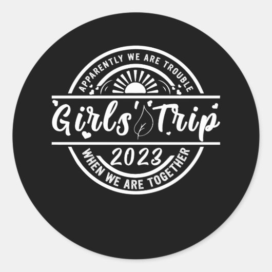 Blijkbaar zijn we moeilijk als we samen zijn. ronde sticker (Voorkant)