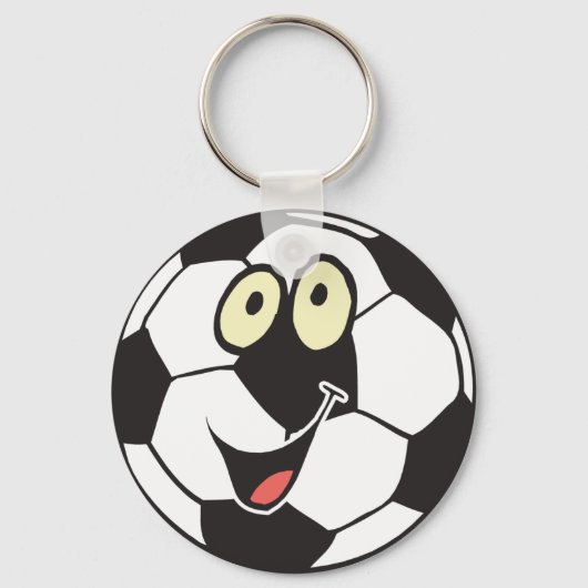 blijke cartoon voetbal sleutelhanger (Voorkant)