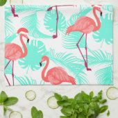 Blijke Flamingo Theedoek (Gevouwen)
