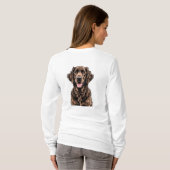 Blijke Lockhaarretriever T-shirt (Achterkant volledig)