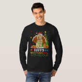 Blijke Tarwebruine Terriër Hond Hellothanksmas T-shirt (Voorkant volledig)