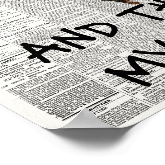 Blijkt dat dit mijn grappige apenkrant is poster (Hoek)