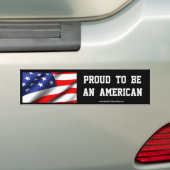 BLIJKT EEN AMERIKAANS TE ZIJN (zwart) Bumpersticker (Op auto)