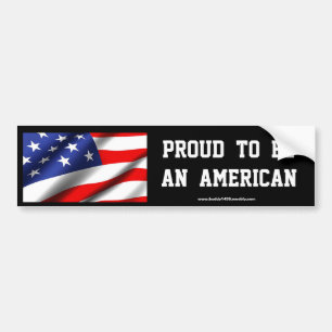 BLIJKT EEN AMERIKAANS TE ZIJN (zwart) Bumpersticker