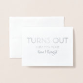 Blijkt - Grappig Groomsman voorstel Folie Kaarten (Voorkant met envelop)