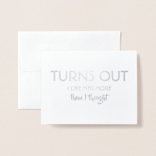 Blijkt - Grappig Groomsman voorstel Folie Kaarten (Voorkant met envelop)