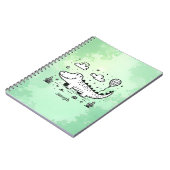 Blijle Alligator met Ballon - Mooie Kinderkamer Ku Notitieboek (Linkerzijde)