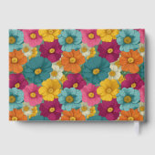 Blijme Florale Abstracte Viering Gastenboek (Achterkant)