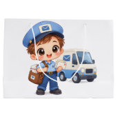 Blijme postbode groot cadeauzakje (Achterkant)