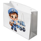 Blijme postbode groot cadeauzakje (Achterkant Gekanteld)