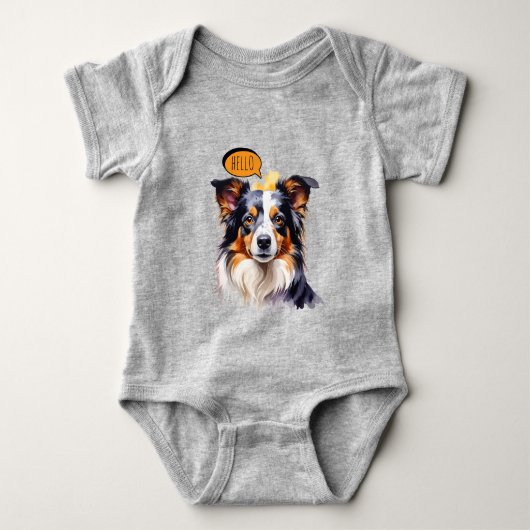 Blijmoedige Cavalier King Charles Spaniel in Water Romper (Voorkant)