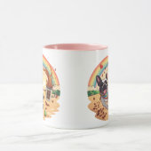 Blijmoedige Franse Bulldog & Koffie Splash – Pootj Mok (Midden)