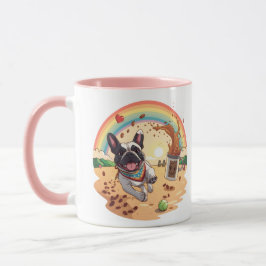 Blijmoedige Franse Bulldog & Koffie Splash – Pootj Mok