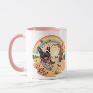 Blijmoedige Franse Bulldog & Koffie Splash – Pootj Mok