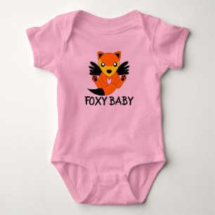 Blijte Schattige Baby Vossen Hart Vleugels Aardige Romper