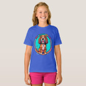 Blijtekenaar Beagle Hond Mijn Beste Vriend T-shirt (Voorkant volledig)
