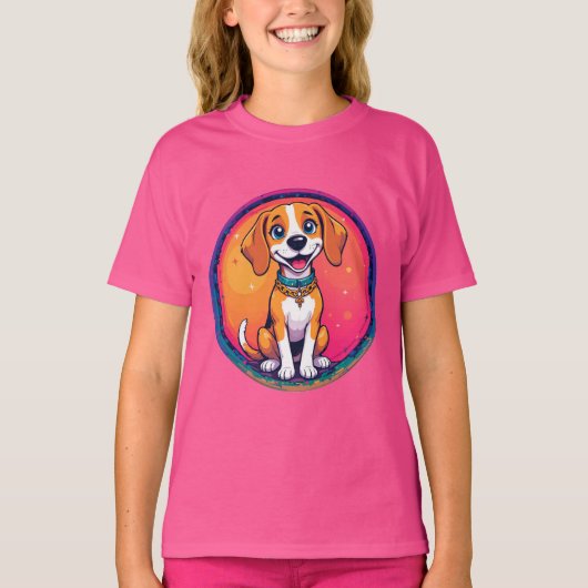 BlijtekenendHond T-shirt (Voorkant)