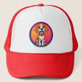 BlijtekenendHond Trucker Pet (Voorkant)