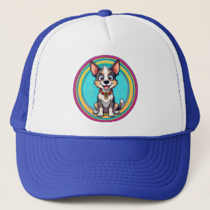 Blijtekenetekening Hond Trucker Pet