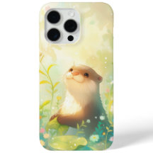 Blijter Otter in een Regenachtig Bloemengebied