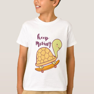 Blijven bewegen Grappige Schattigee Kinderen T-shirt