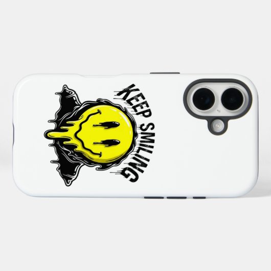 Blijven Glimlachen Case-Mate iPhone Case (Achterkant (horizontaal))
