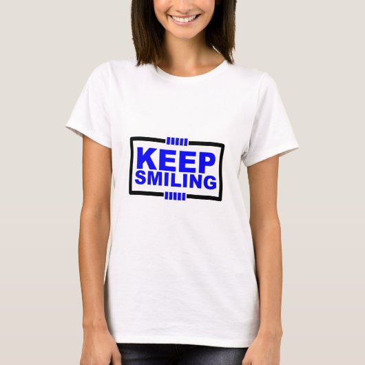 Blijven Glimlachen T-shirt (Voorkant)