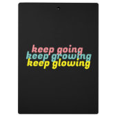 Blijven groeien houdt gloeiend klembord aan (Achterkant)