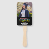 Blijven groeien houdt gloeiende Afstuderen ventila Handwaaier (Voorkant)