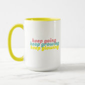 Blijven groeien houdt het gloeien Mok gloeiend (Links)