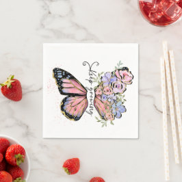 Blijven groeien Wildflower Quote Servet