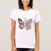 Blijven groeien Wildflower Quote T-shirt (Voorkant)