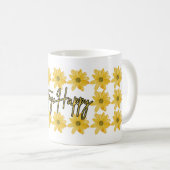Blijven Happy Flower Mok (Voorkant rechts)