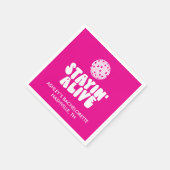 Blijven Leven Bachelorette Disco  Servet (Hoek)