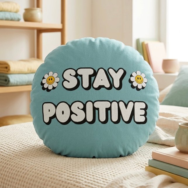 Blijven Positief Rond Kussen (Creator heeft geüpload)