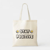 Blijven Positief Tote Bag (Achterkant)