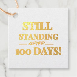 Blijven staan na honderd dagen bedankjes labels