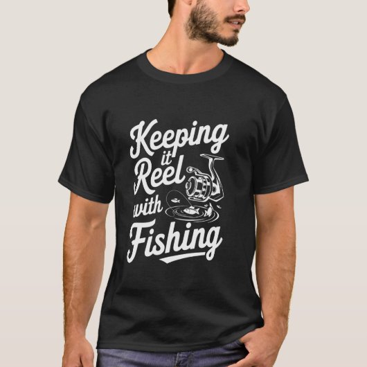 Blijven Vissen met Passie T-shirt (Voorkant)